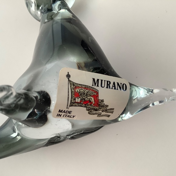 MURANO Vintage Art Glass Seal Sculpture Sticker intact Vintage 1970s - Picture 3 of 12